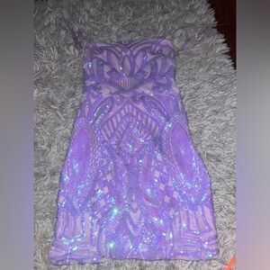 purple hoco dress lucy in the sky